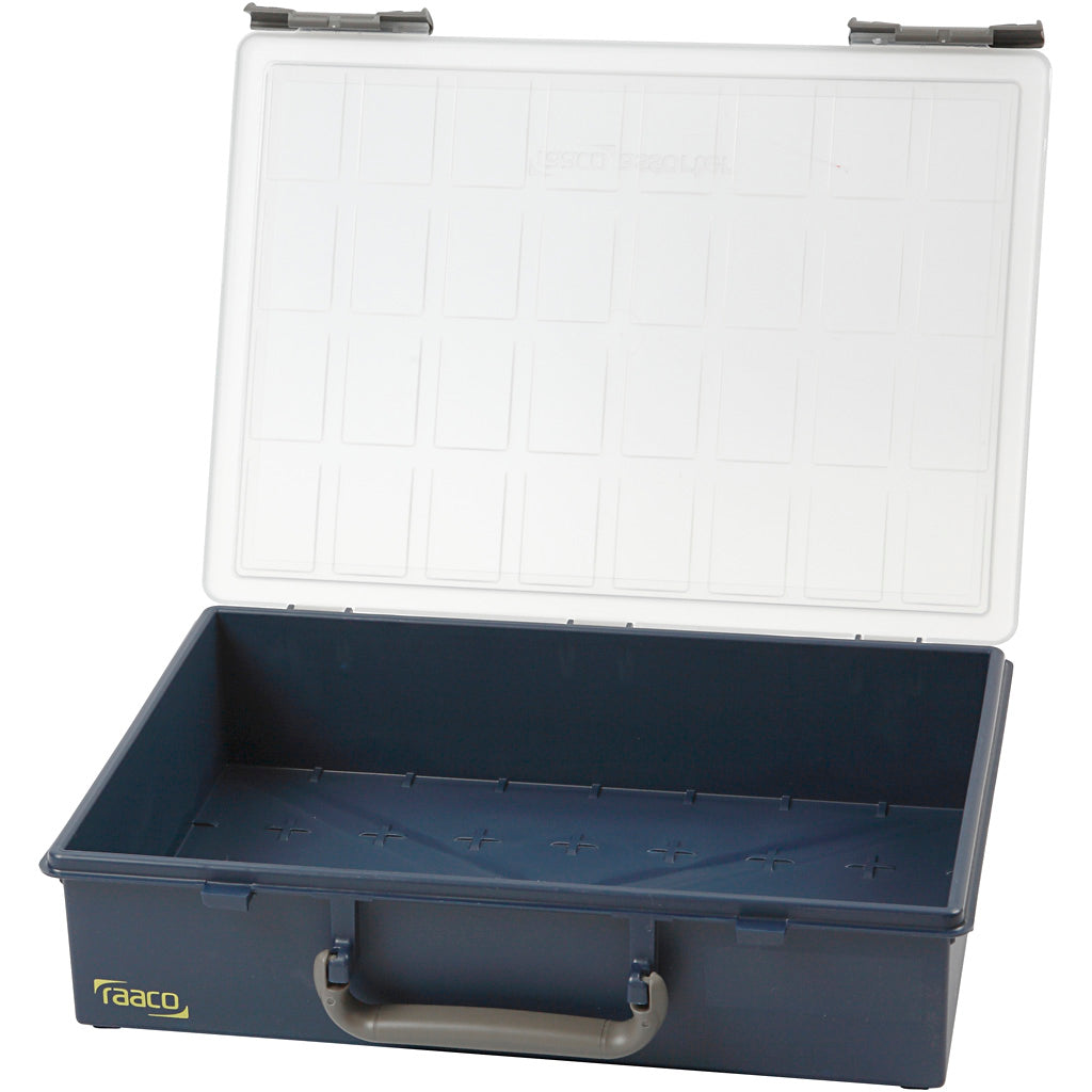 Raaco storage box, without loose insert boxes, h: 8 cm, dimensions 33.8x26.1 cm, 1 piece