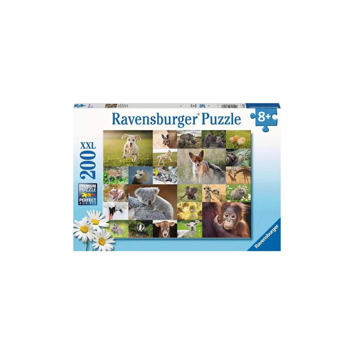 Ravensburger puzzle cute baby animals, 200st. Xxl