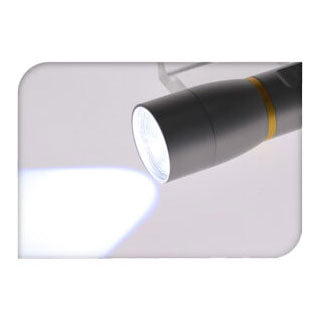 Skal ficklampa aluminium