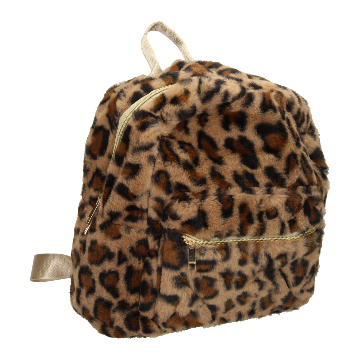 Backpack Plush Panter Print