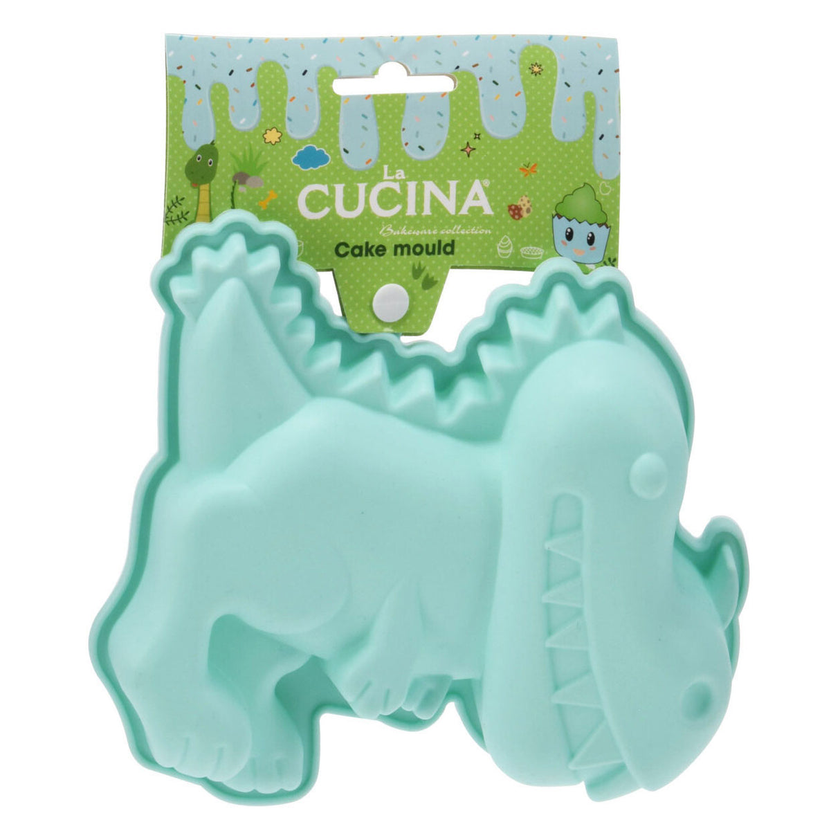 Bolo de silicone dino