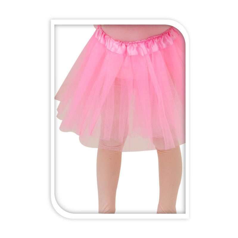 Poliestere rosa della gonna principessa con elastico