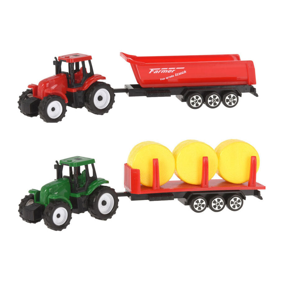 Tractor with trailer, 20.5cm