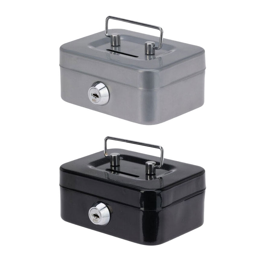 Caixa de dinheiro de metal com slot