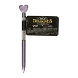 Ballpoint pen with diamonds