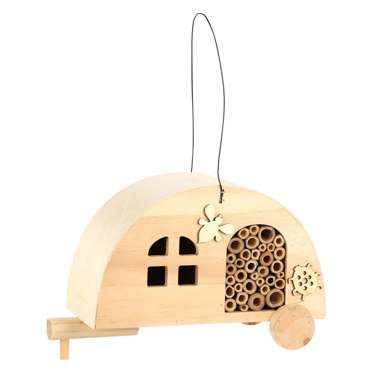 Insect hotel wood caravan