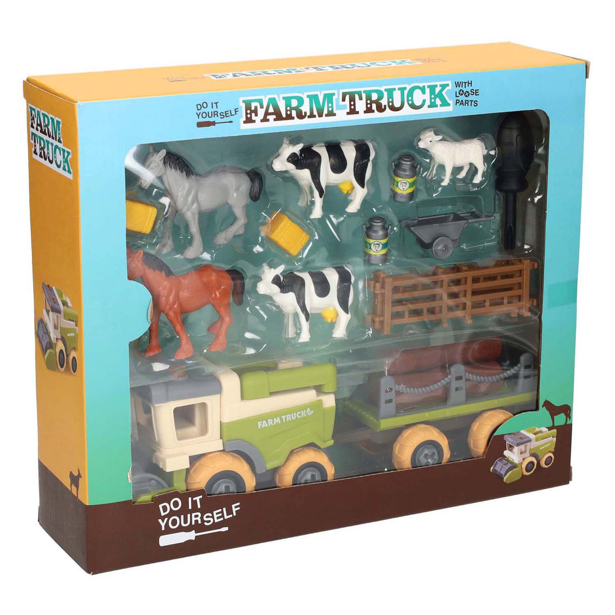 Jeu de ferme avec tracteur