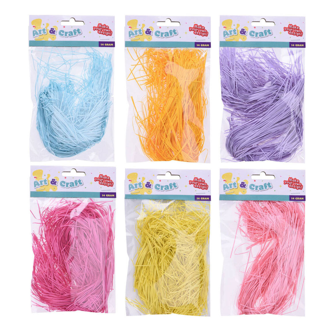 Colored raffia 14gr.