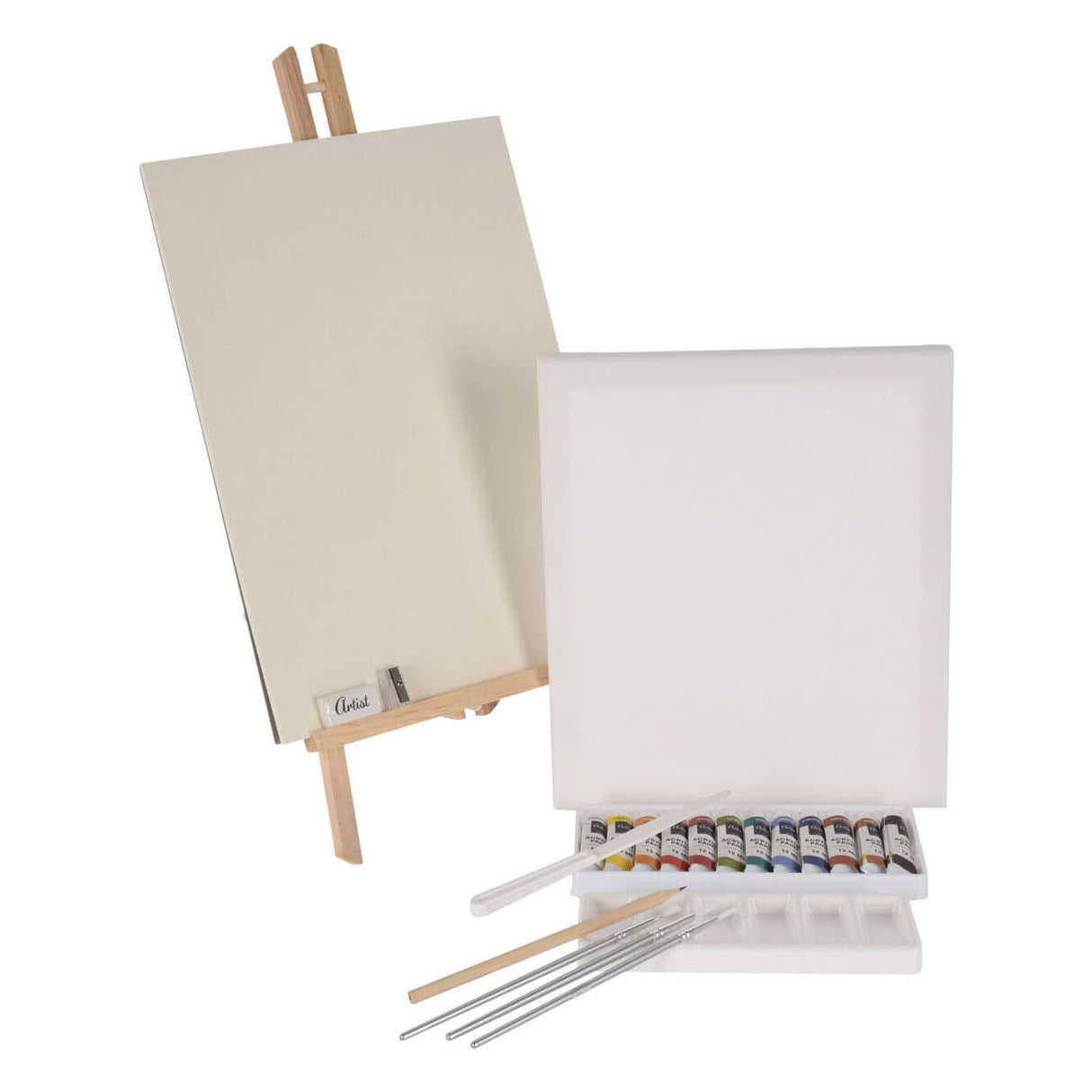Paint set with canvas, 23dlg.