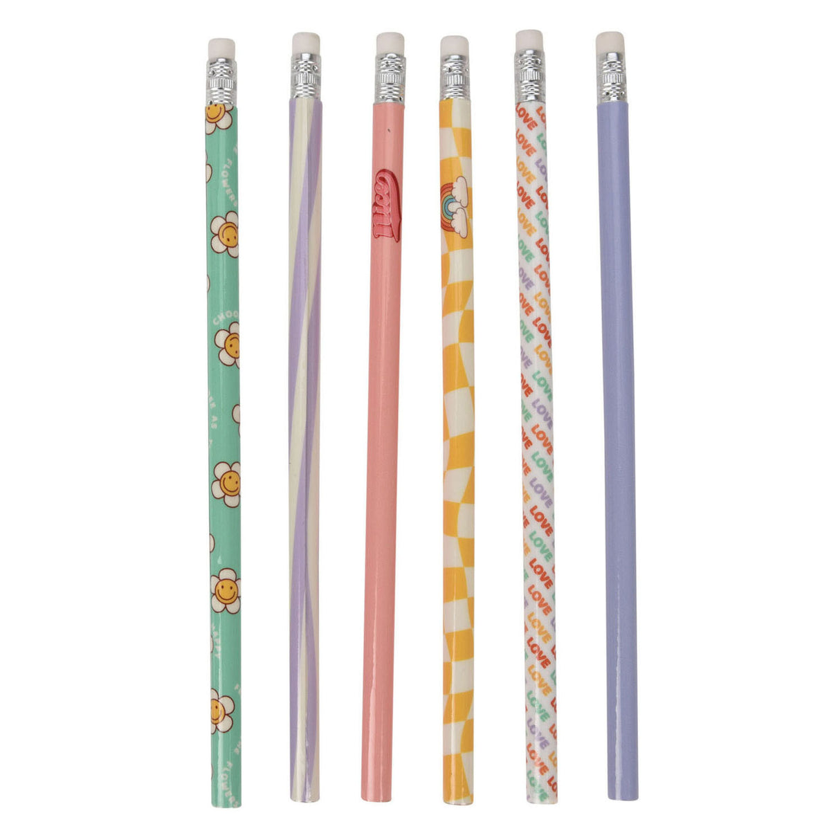 Gray hb pencils print, 6 pcs.