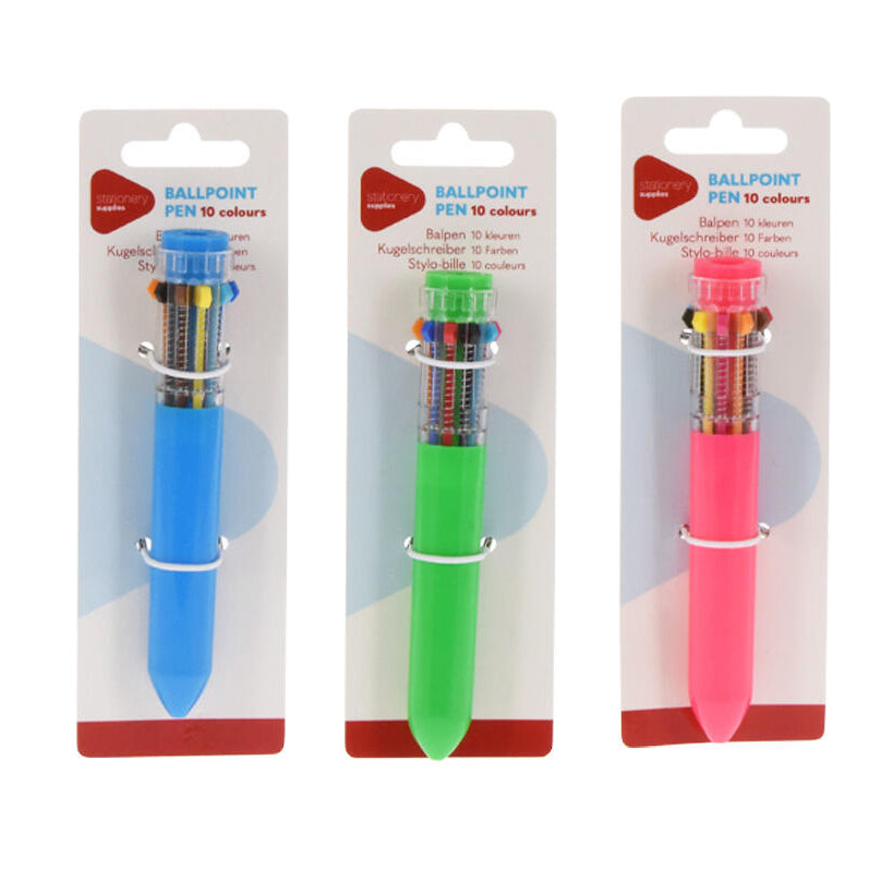 Multi -farvepen med 10 farver