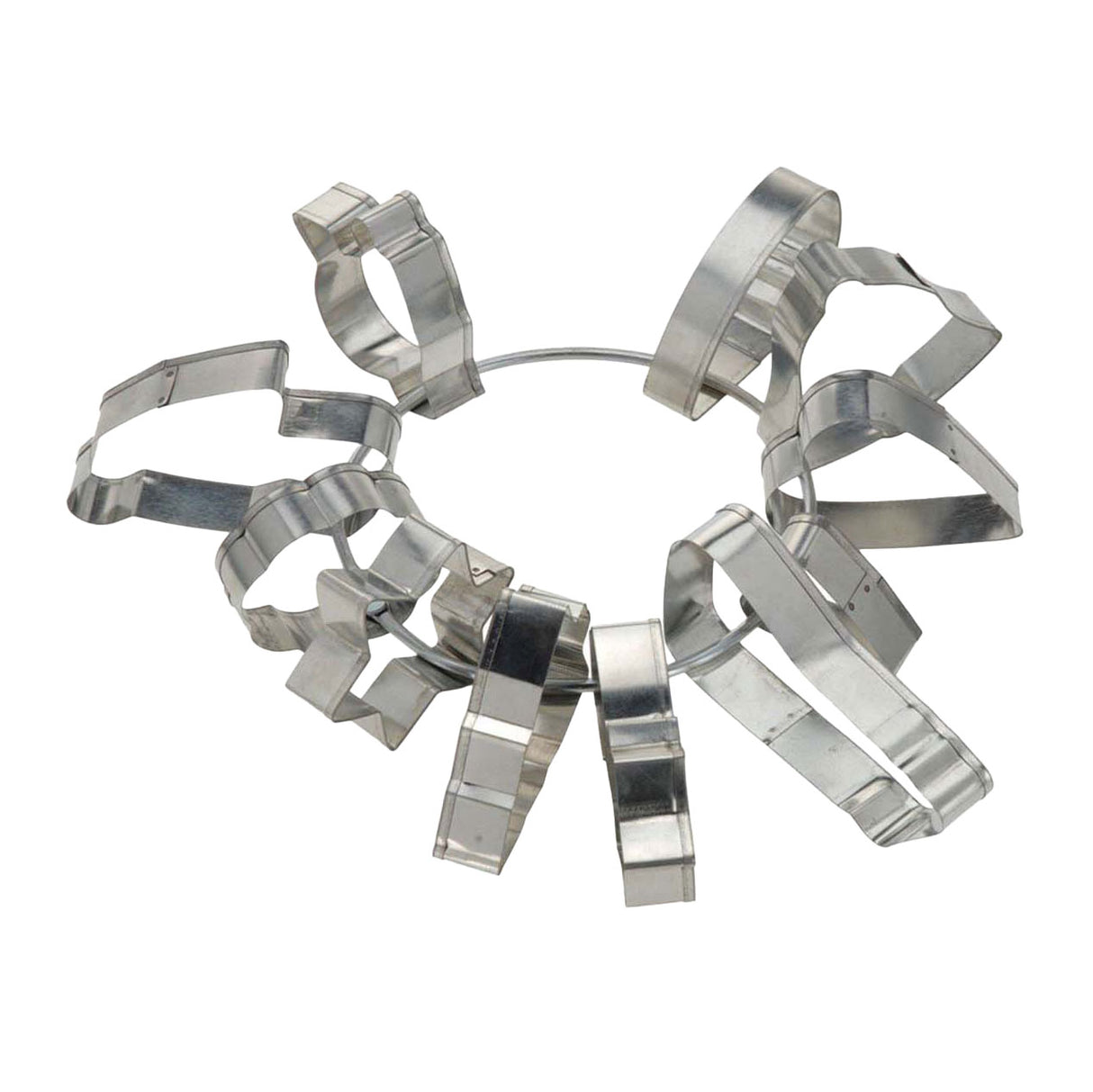 Cookie cutter set on ring, 11 pcs.