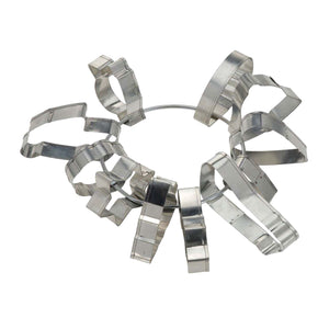Cookie cutter set on ring, 11 pcs.