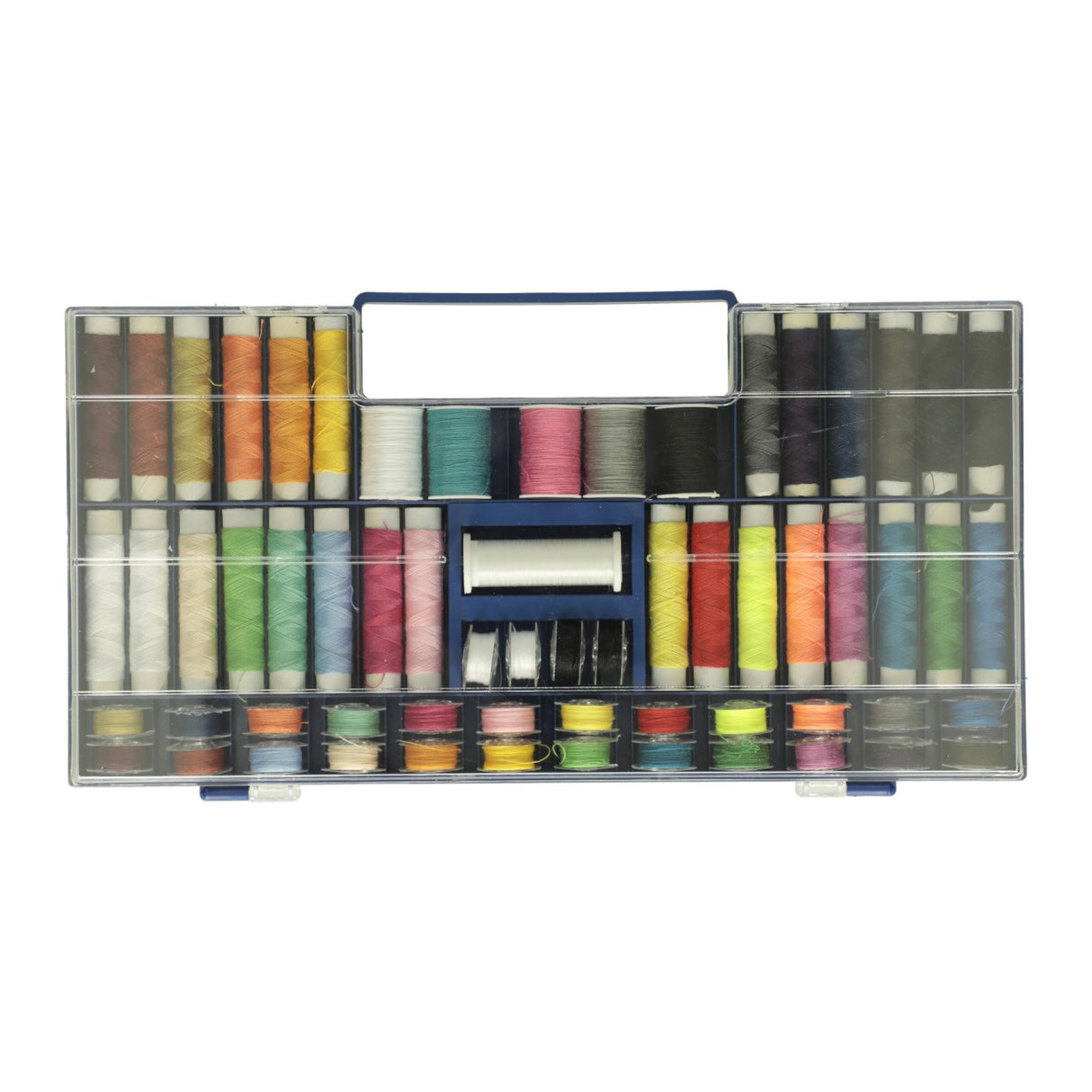 sewing box with sewing thread, 62 pcs.