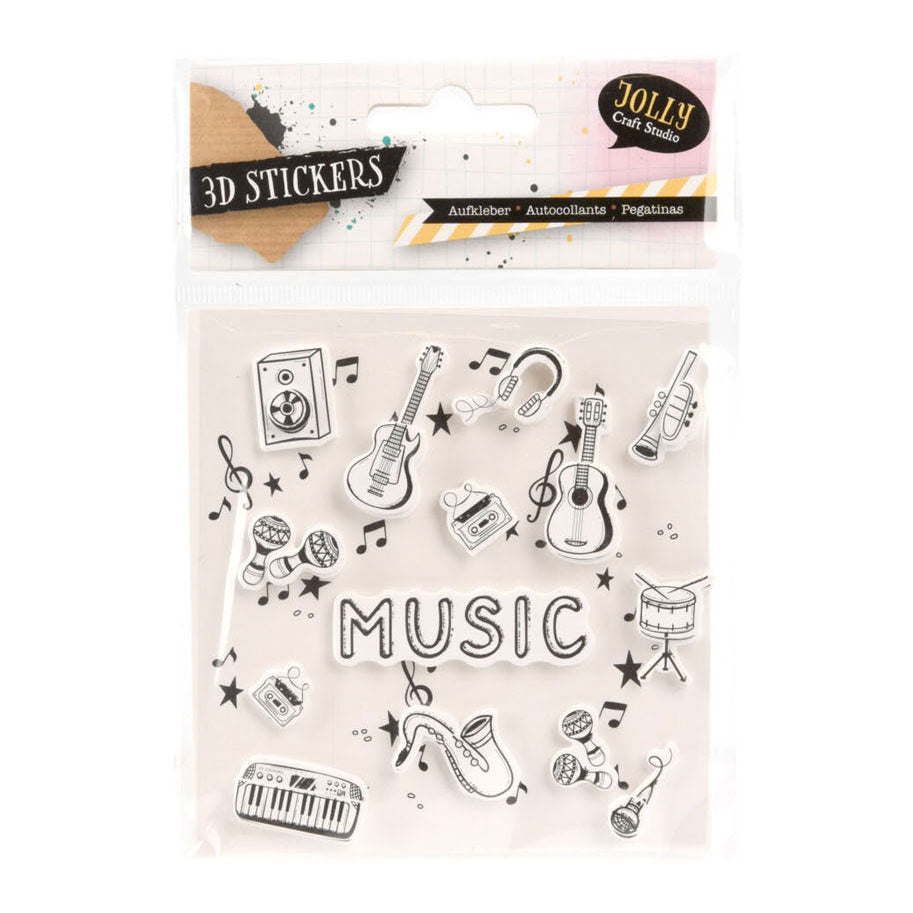 Adesivi design musicale 3d