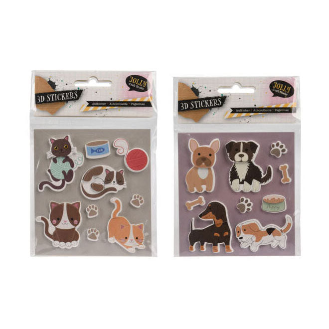 3d sticker sheet pets