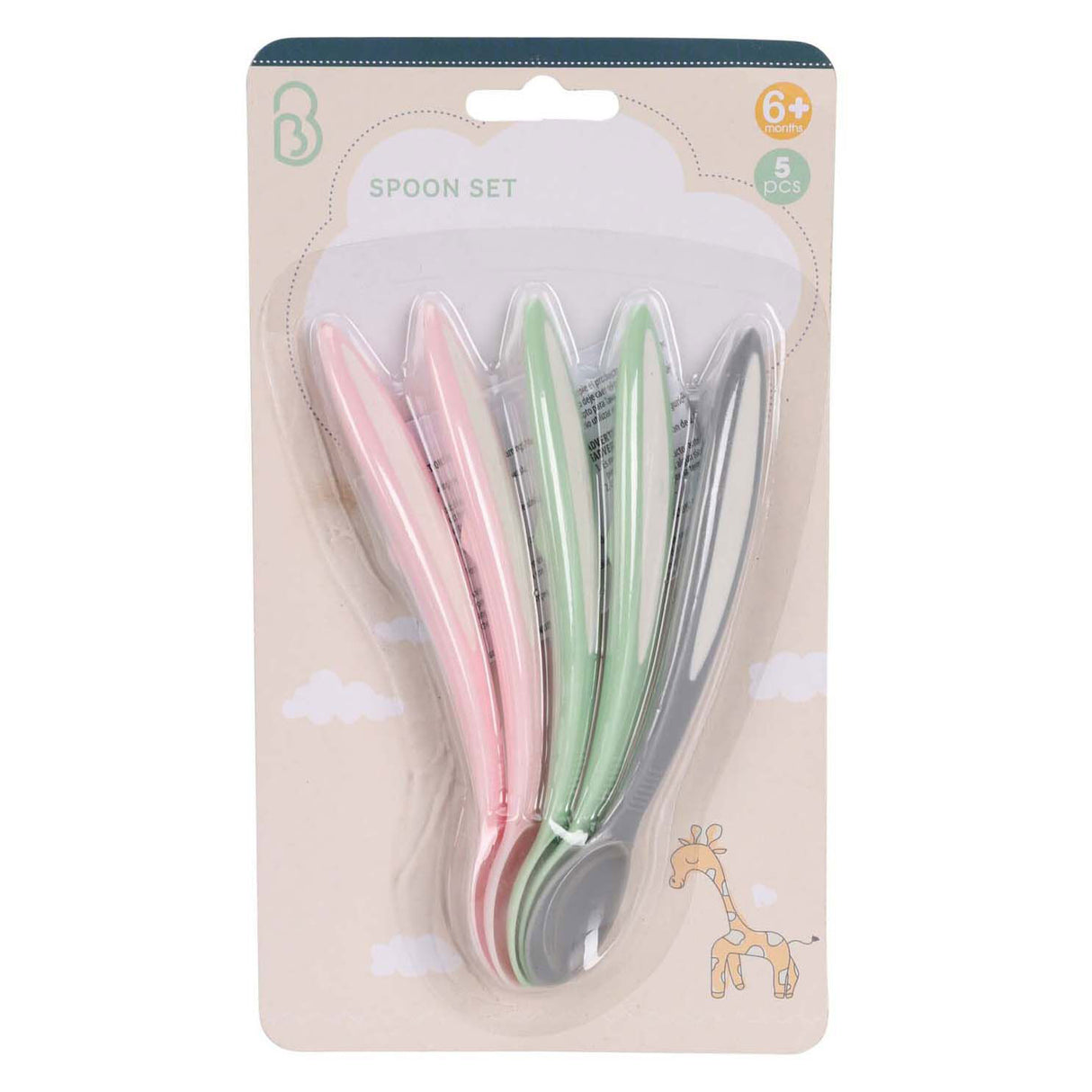 Set of Babyloepels Pastel, 5st.