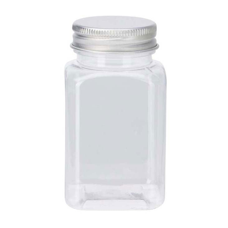 Glass storage jars with lid, 4st.