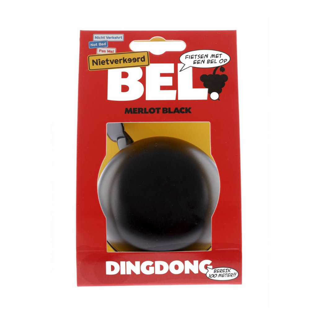 Bike Bell Ding-dong stål 80 mm svart
