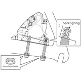 Shimano caliper fixing bolt type c for rear flat mount