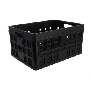 Sunware Square Folding Crate 32L Black