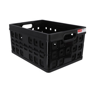 Sunware Square Folding Crate 32L Black