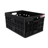 Sunware Square Folding Crate 32L Black