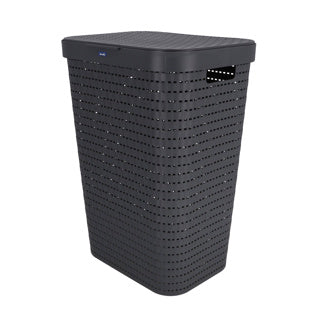 Rotho laundry basket 55 L Country Anthracite