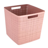Curver Jute Storage basket Cube 17L Rose Dawn