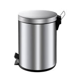 Eko pedal bin 5l classic matt stainless steel