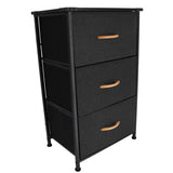 Cupboard with 3 folding drawers and iron frame 45x30x73