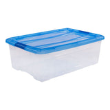 Iris Topbox Storage Box 30L 57.5x39x20,5 cm modro prozorno