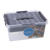 Sunware q-line opbergbox met inzet 15 liter | 2 stuks