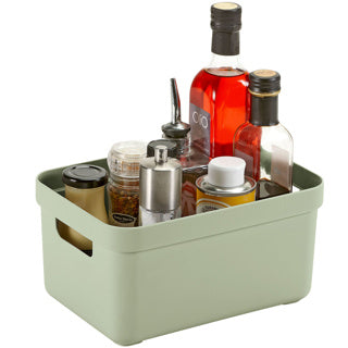 Sigma home opbergbox 5l groen 252x175x122mm | 3 stuks