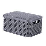 Anthracite víka s víkem Curver Style Basket