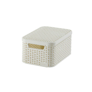 Curver Style basket 6L S lid Vintage White