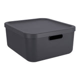Rotho decoration storage box albula light 20 l anthracite