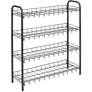 Metaltex shoe rack 4 racks 64x23x80.5 cm black