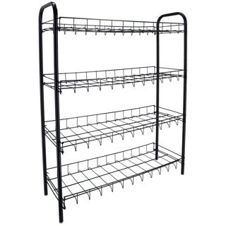 Metaltex shoe rack 4 racks 64x23x80.5 cm black