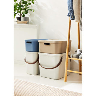 Rotho Decoration Storagebox Albula Light 20 L Mistletoe White