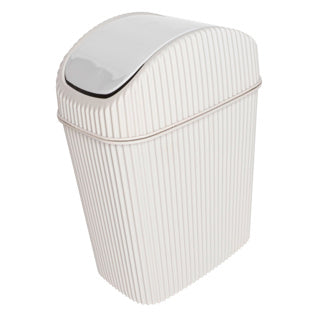 Poubelle de table alythia avec couvercle basculant 2,5 litres beige | 3 pièces