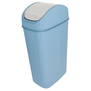 No brand tafelafvalbak alythia met zwaaideksel 4 liter blauw