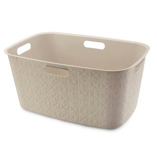 Curver Softex laundry basket 45l chalk white