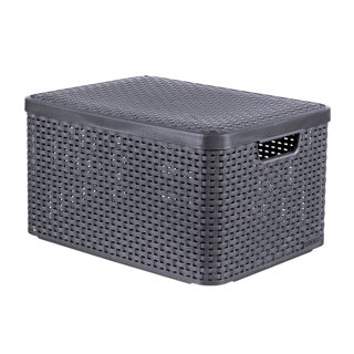 Curver Style basket 30l L lid Anthracite