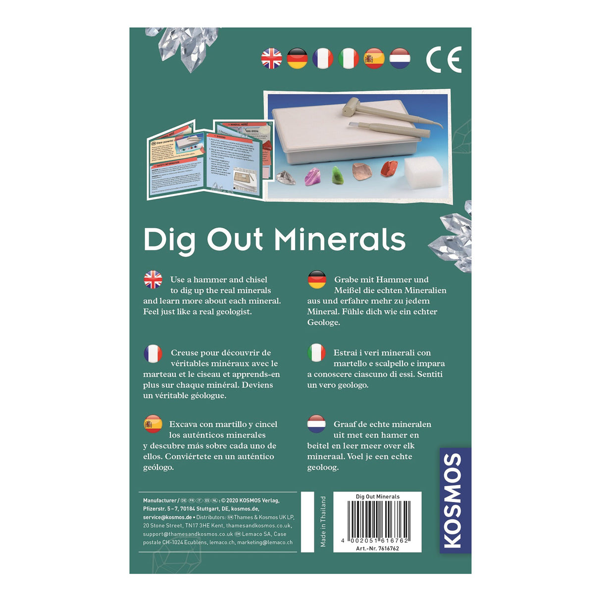 Kozmosz ásványok feltárása