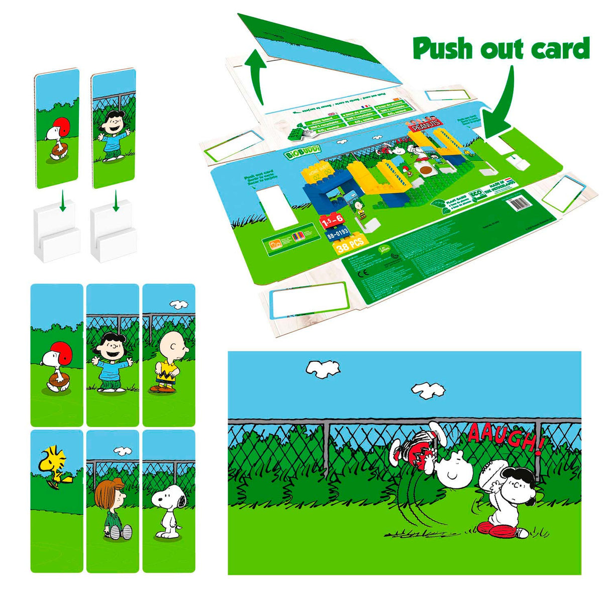 Biobuddi Snoopy - Amerikansk fodbold, 38dlg.