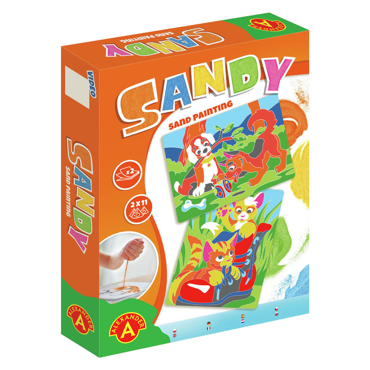 Selecta sandkunst håndværkshund + kat