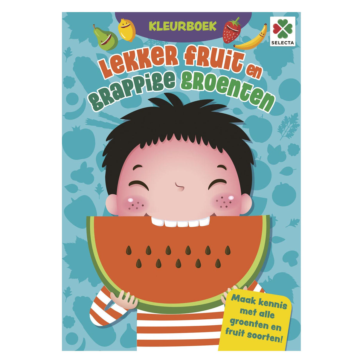 Selecta colorbook velsmakende frukt og morsomme grønnsaker