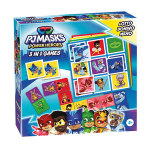 Selecta pyjama masques 3in1 mémo loto domino
