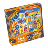 Selecta Paw Patrol Rubble Crew 3in1 Memo Lotto Domino